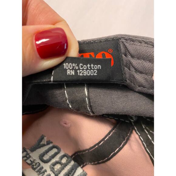 Miranda Lambert distressed tomboy baseball hat winged pistols pink and grey OS - Picture 6 of 7